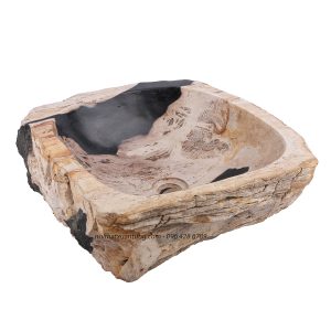 Lavabo gỗ hóa thạch LWB01