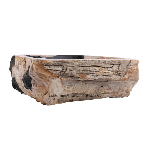 Lavabo gỗ hóa thạch LWB01