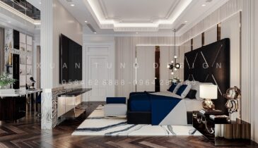 Tầng 2 Biệt Thự Anh Hòa House – Không Gian Riêng Tư Phòng Ngủ | Nội Thất Xuân Tùng