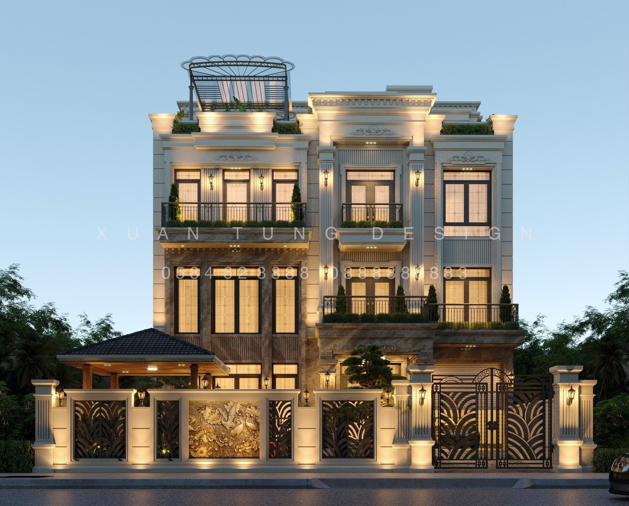 Kiến Trúc Biệt Thự Anh Hòa House – Đẳng Cấp & Tinh Tế | Nội Thất Xuân Tùng
