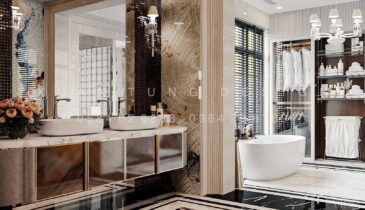 Tầng 3 Biệt Thự Anh Hòa House – Phòng Ngủ Master Sang Trọng | Nội Thất Xuân Tùng