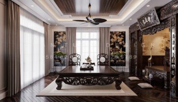Tầng 4 Biệt Thự Anh Hòa House – Phòng Thờ Trang Nghiêm & Thanh Tịnh | Nội Thất Xuân Tùng