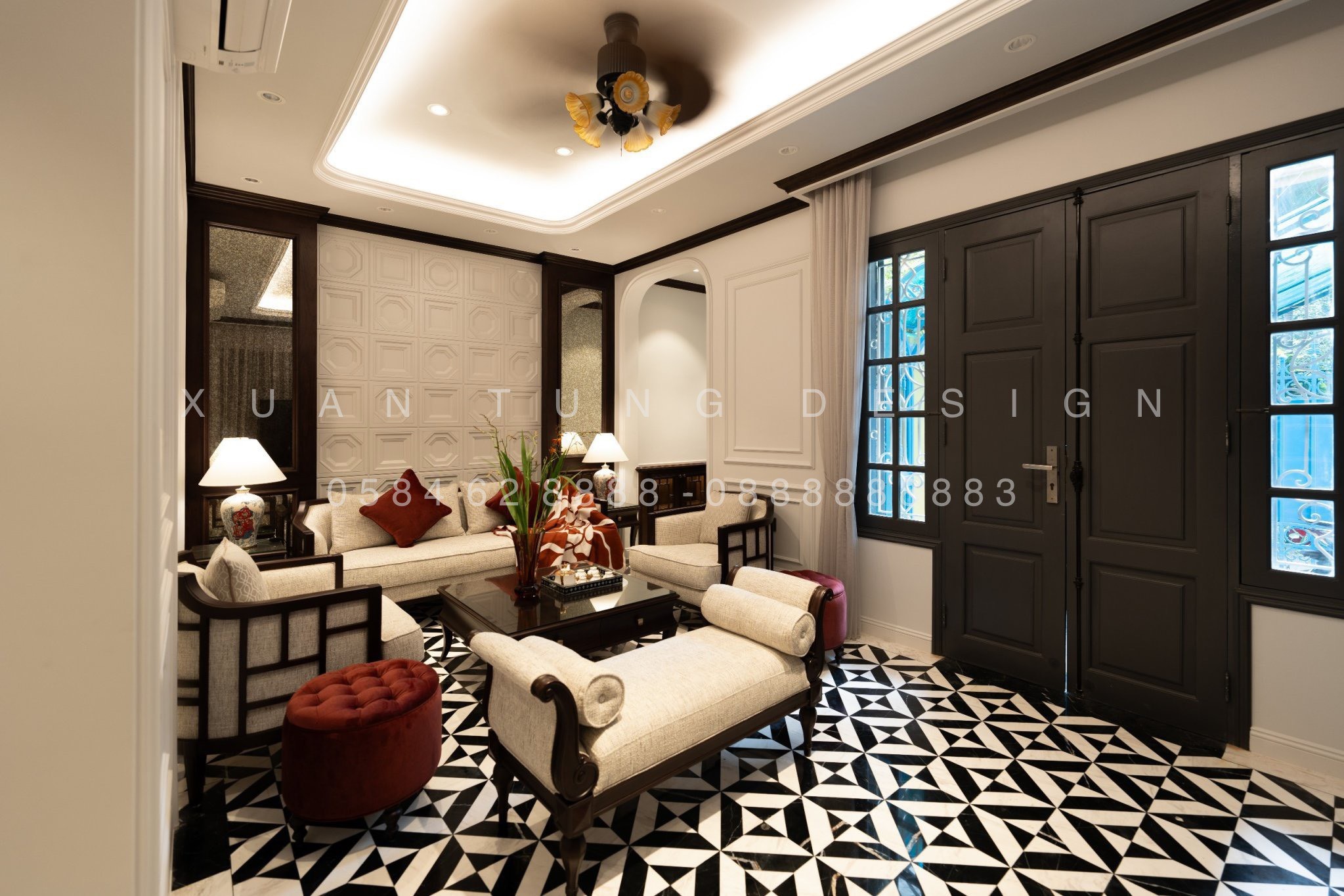 Phòng Khách Indochine Đẳng Cấp | Nội Thất Xuân Tùng