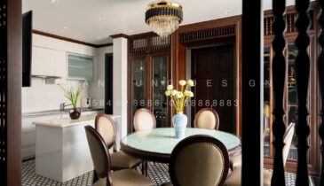 Phòng Ăn Biệt Thự Indochine Gỗ Tự Nhiên | Nội Thất Xuân Tùng