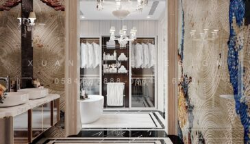 Tầng 3 Biệt Thự Anh Hòa House – Phòng Ngủ Master Sang Trọng | Nội Thất Xuân Tùng