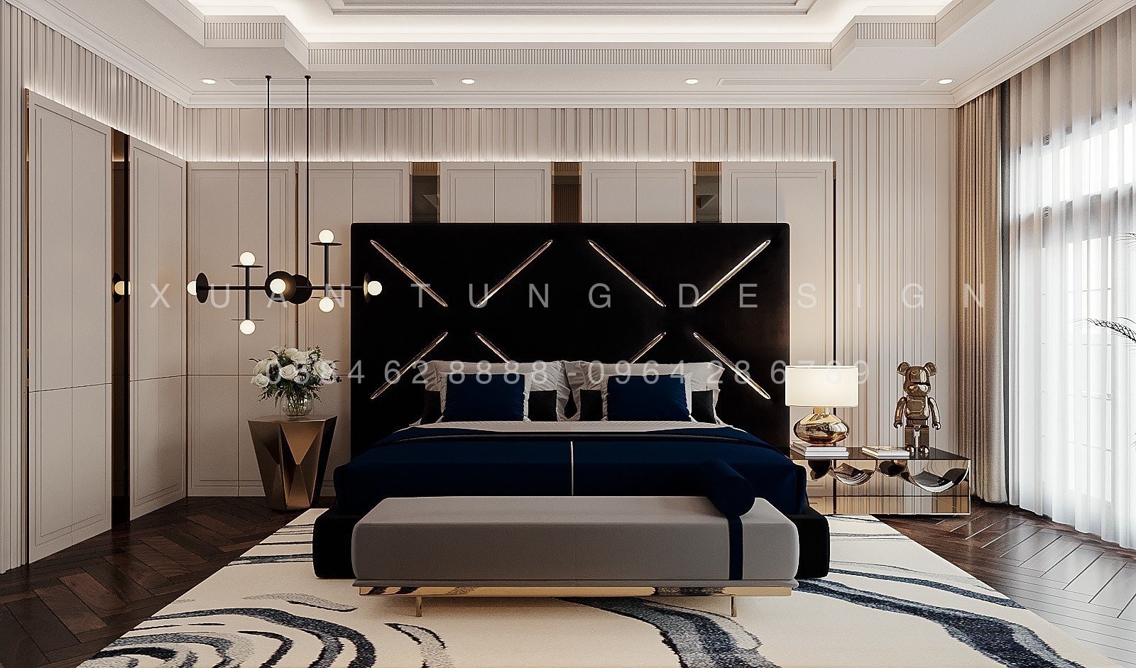 Tầng 2 Biệt Thự Anh Hòa House – Không Gian Riêng Tư Phòng Ngủ | Nội Thất Xuân Tùng