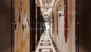 Hành Lang Khách Sạn Phong Cách Indochine | Nội Thất Xuân Tùng
