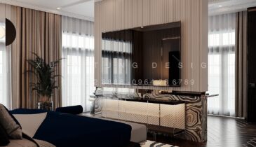 Tầng 2 Biệt Thự Anh Hòa House – Không Gian Riêng Tư Phòng Ngủ | Nội Thất Xuân Tùng