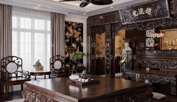Tầng 4 Biệt Thự Anh Hòa House – Phòng Thờ Trang Nghiêm & Thanh Tịnh | Nội Thất Xuân Tùng