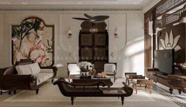 Không Gian Nhà Vườn Nghỉ Dưỡng Indochine | Nội Thất Xuân Tùng