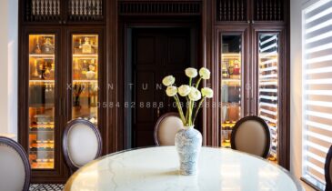 Phòng Ăn Biệt Thự Indochine Gỗ Tự Nhiên | Nội Thất Xuân Tùng