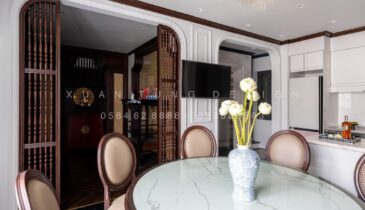 Phòng Ăn Biệt Thự Indochine Gỗ Tự Nhiên | Nội Thất Xuân Tùng