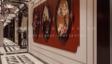 Hành Lang Khách Sạn Phong Cách Indochine | Nội Thất Xuân Tùng