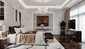 Tầng 3 Biệt Thự Anh Hòa House – Phòng Ngủ Master Sang Trọng | Nội Thất Xuân Tùng