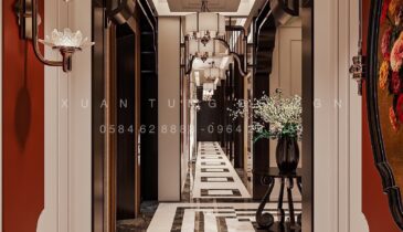 Hành Lang Khách Sạn Phong Cách Indochine | Nội Thất Xuân Tùng