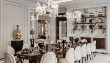 Tầng 1 Biệt Thự Anh Hòa House – Không Gian Sang Trọng & Tinh Tế | Nội Thất Xuân Tùng