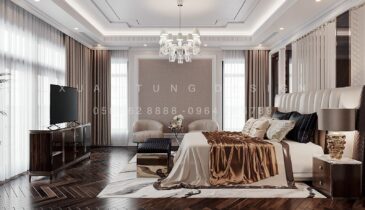 Tầng 3 Biệt Thự Anh Hòa House – Phòng Ngủ Master Sang Trọng | Nội Thất Xuân Tùng