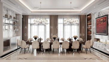 Tầng 1 Biệt Thự Anh Hòa House – Không Gian Sang Trọng & Tinh Tế | Nội Thất Xuân Tùng