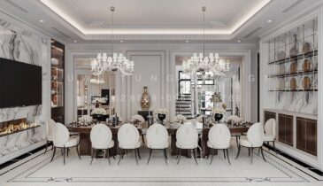Tầng 1 Biệt Thự Anh Hòa House – Không Gian Sang Trọng & Tinh Tế | Nội Thất Xuân Tùng
