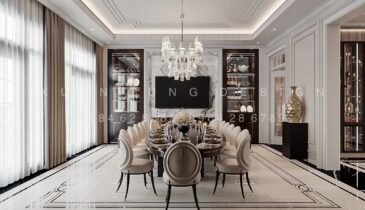 Tầng 1 Biệt Thự Anh Hòa House – Không Gian Sang Trọng & Tinh Tế | Nội Thất Xuân Tùng