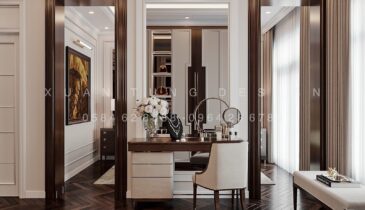 Tầng 2 Biệt Thự Anh Hòa House – Không Gian Riêng Tư Phòng Ngủ | Nội Thất Xuân Tùng