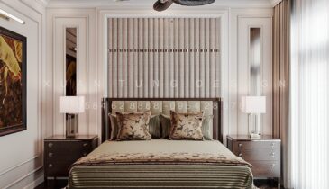 Tầng 2 Biệt Thự Anh Hòa House – Không Gian Riêng Tư Phòng Ngủ | Nội Thất Xuân Tùng