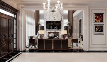 Tầng 1 Biệt Thự Anh Hòa House – Không Gian Sang Trọng & Tinh Tế | Nội Thất Xuân Tùng