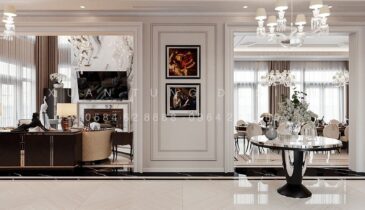 Tầng 1 Biệt Thự Anh Hòa House – Không Gian Sang Trọng & Tinh Tế | Nội Thất Xuân Tùng