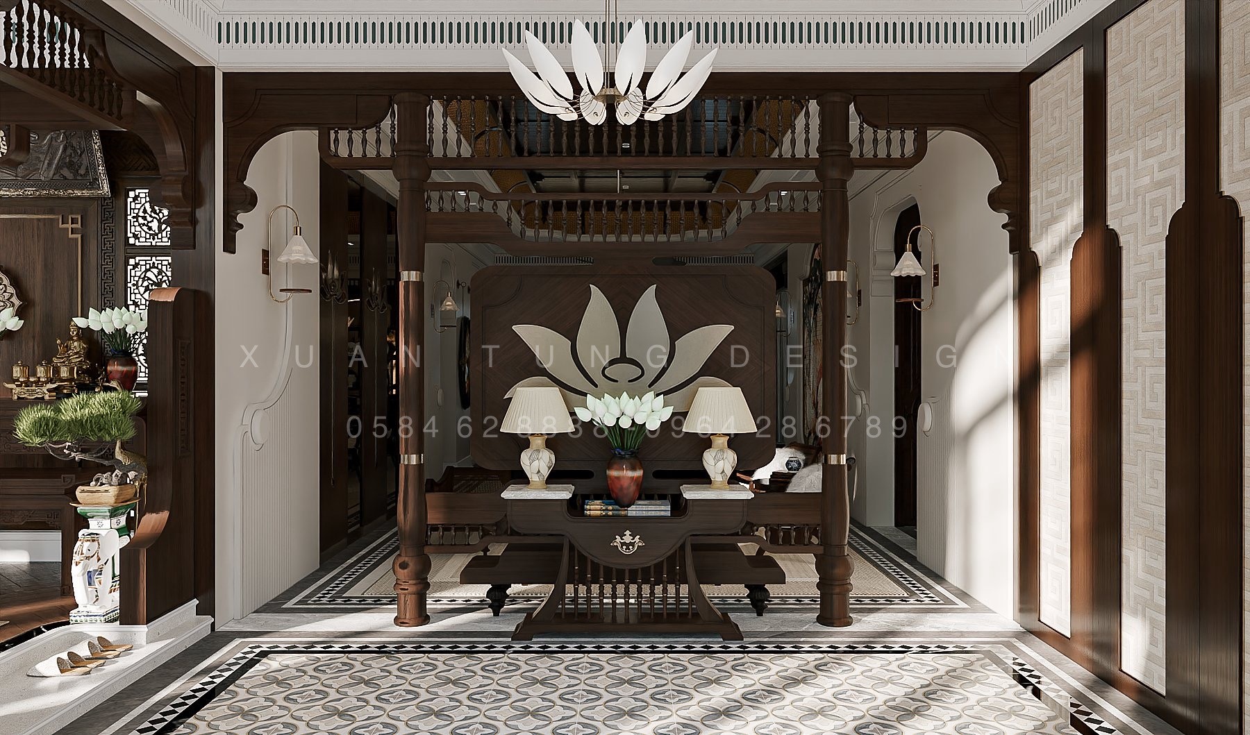 Không Gian Nhà Vườn Nghỉ Dưỡng Indochine | Nội Thất Xuân Tùng