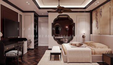 Không Gian Phòng Đơn Indochine Ấm Cúng | Nội Thất Xuân Tùng