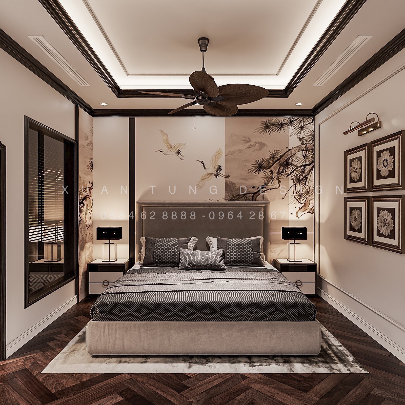 Không Gian Phòng Đơn Indochine Ấm Cúng | Nội Thất Xuân Tùng