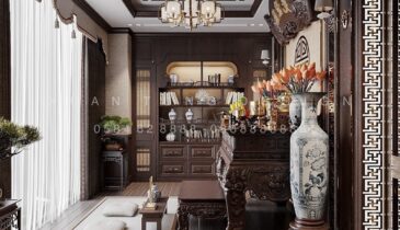 Phòng Thờ Villa – Không Gian Trang Nghiêm & Thanh Tịnh | Nội Thất Xuân Tùng