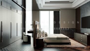 Phòng Ngủ Villa Nghỉ Dưỡng – Không Gian Thư Giãn & Sang Trọng | Nội Thất Xuân Tùng